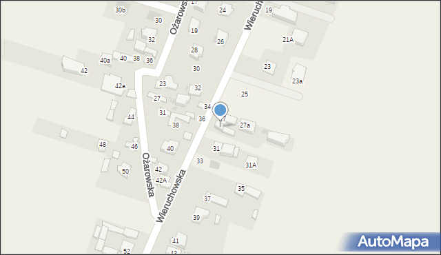 Babice Nowe, Wieruchowska, 29, mapa Babice Nowe