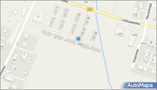 Babice Nowe, Wieruchowska, 7f, mapa Babice Nowe