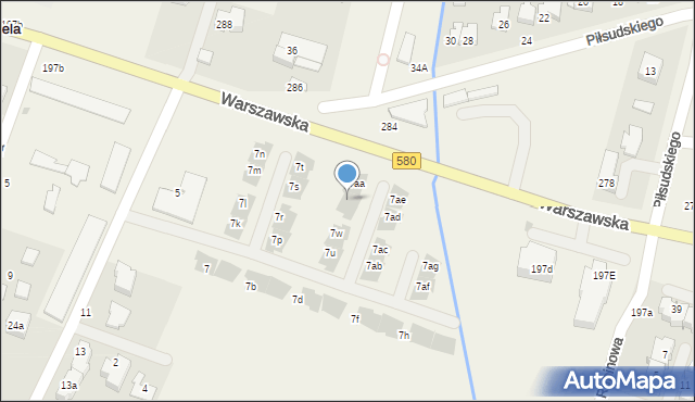 Babice Nowe, Wieruchowska, 7z, mapa Babice Nowe