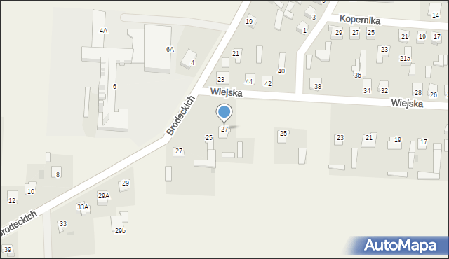 Baboszewo, Wiejska, 27, mapa Baboszewo