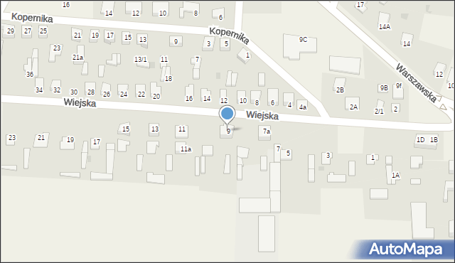 Baboszewo, Wiejska, 9, mapa Baboszewo