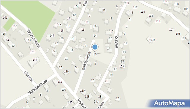 Balin, Witkiewicza Stanisława Ignacego, 10, mapa Balin