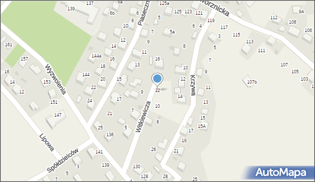 Balin, Witkiewicza Stanisława Ignacego, 12, mapa Balin