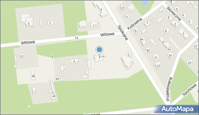 Baniocha, Willowa, 2, mapa Baniocha