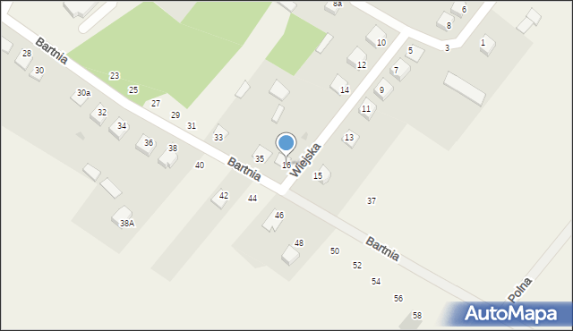 Baranowo, Wiejska, 16, mapa Baranowo