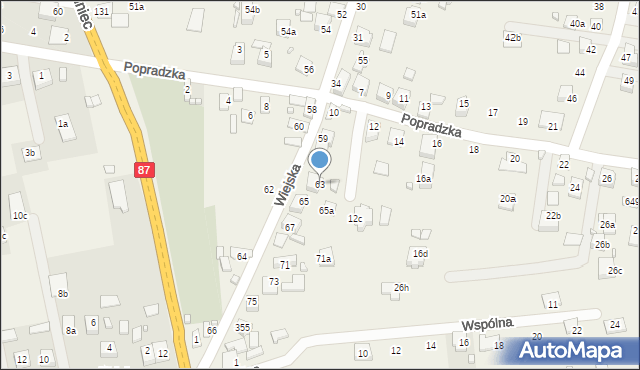 Barcice, Wiejska, 63, mapa Barcice