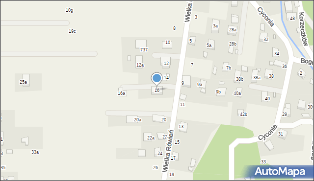 Barcice, Wielka Rówień, 16, mapa Barcice