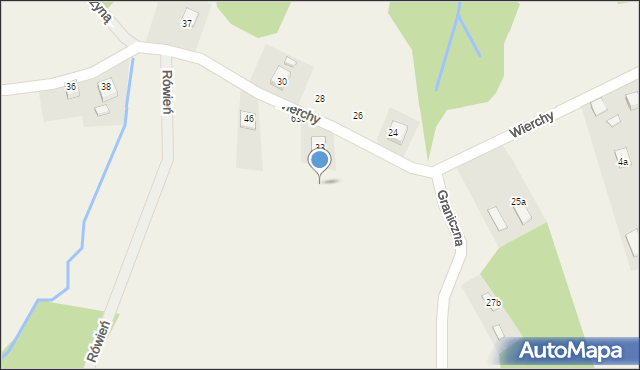 Barcice, Wierchy, 33a, mapa Barcice