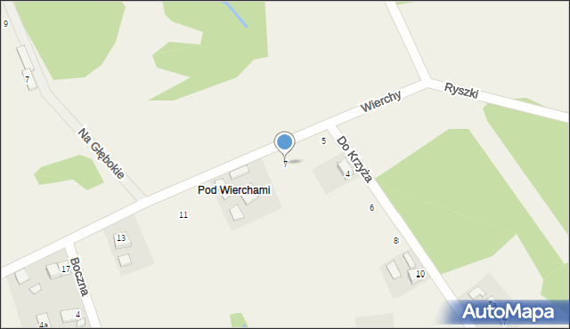 Barcice, Wierchy, 7, mapa Barcice