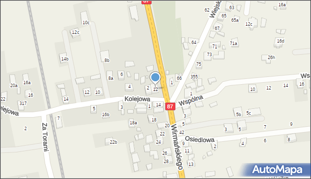 Barcice, Wirmańskiego Józefa, ks., 12, mapa Barcice