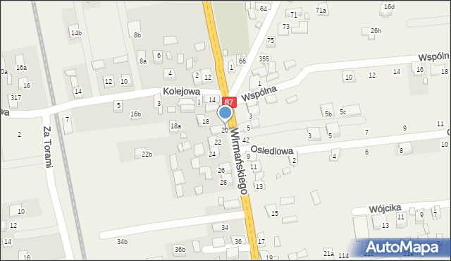 Barcice, Wirmańskiego Józefa, ks., 20, mapa Barcice