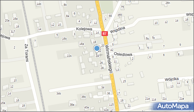 Barcice, Wirmańskiego Józefa, ks., 24, mapa Barcice