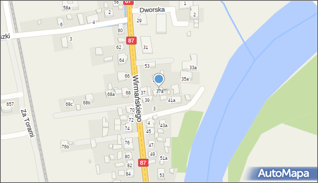 Barcice, Wirmańskiego Józefa, ks., 37a, mapa Barcice