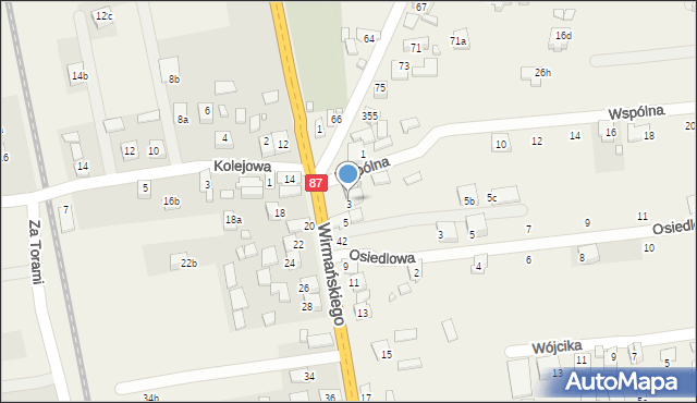 Barcice, Wirmańskiego Józefa, ks., 3a, mapa Barcice