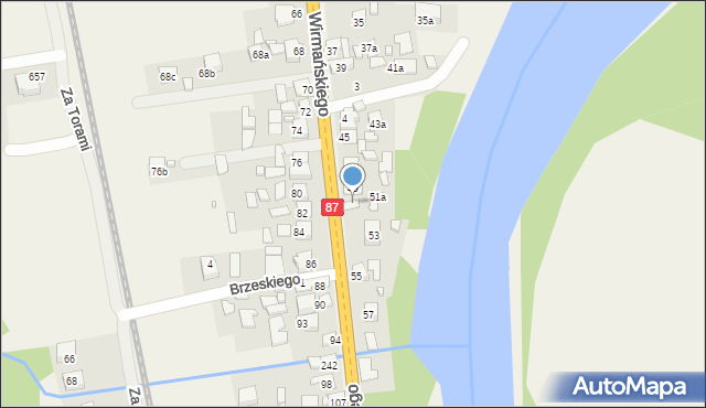 Barcice, Wirmańskiego Józefa, ks., 51, mapa Barcice