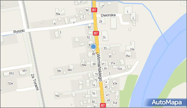 Barcice, Wirmańskiego Józefa, ks., 66, mapa Barcice