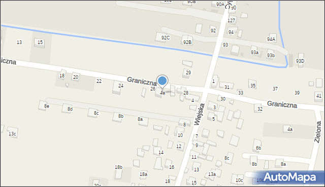 Barcice Dolne, Wiejska, 4a, mapa Barcice Dolne