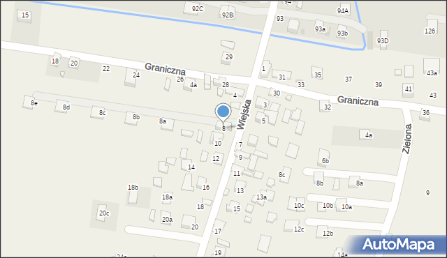 Barcice Dolne, Wiejska, 8, mapa Barcice Dolne