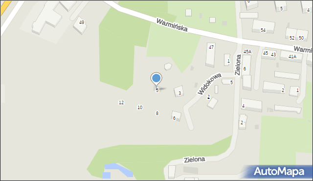 Barczewo, Widokowa, 5, mapa Barczewo