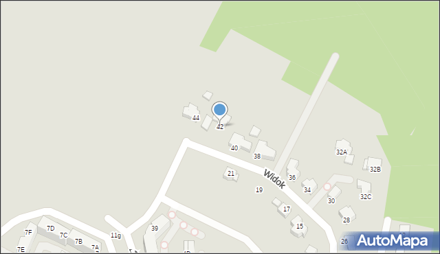 Barlinek, Widok, 42, mapa Barlinek