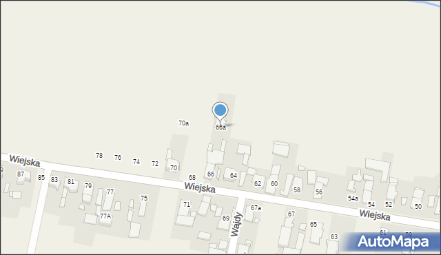 Barut, Wiejska, 66a, mapa Barut