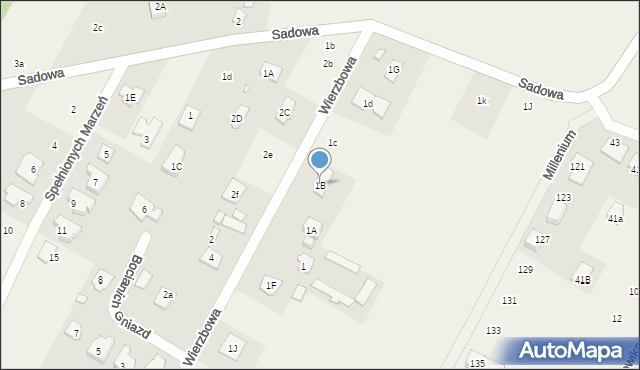Baszkówka, Wierzbowa, 1B, mapa Baszkówka