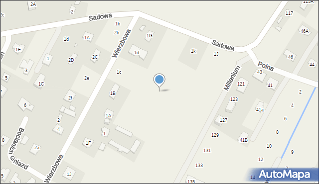 Baszkówka, Wierzbowa, 1cb, mapa Baszkówka