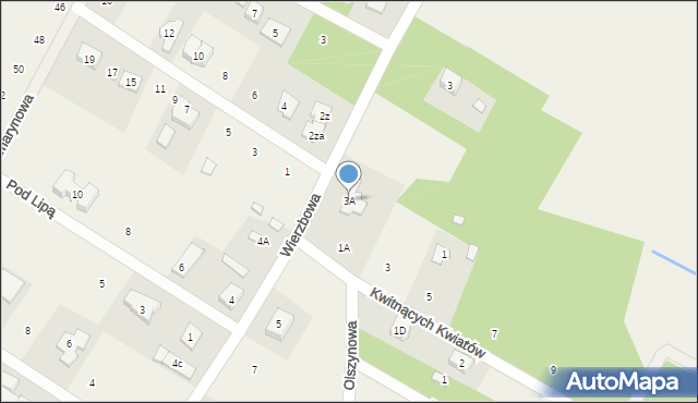 Baszkówka, Wierzbowa, 3A, mapa Baszkówka