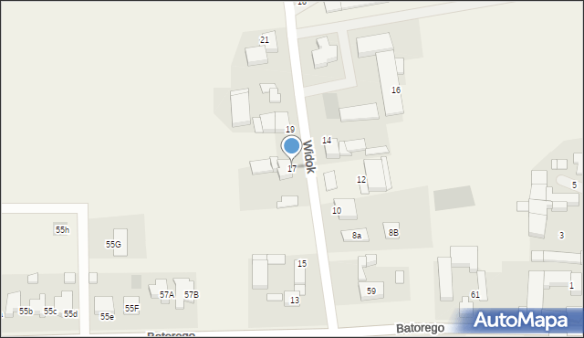Batorowo, Widok, 17, mapa Batorowo