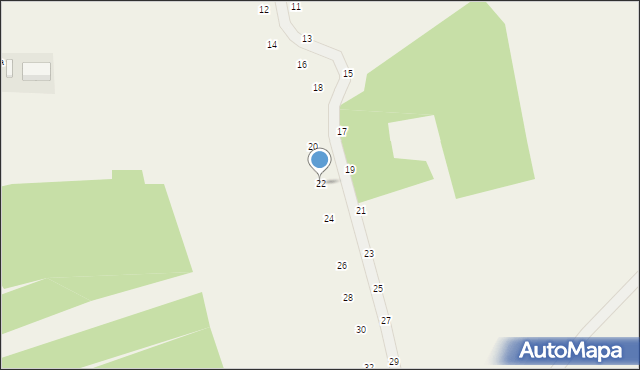 Będkowice, Wichrowa, 22, mapa Będkowice