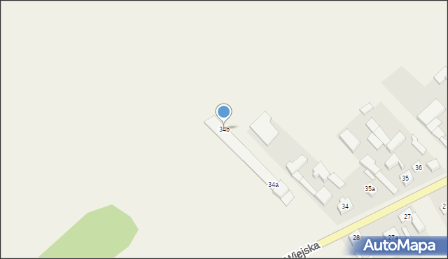 Będlewo, Wiejska, 34b, mapa Będlewo