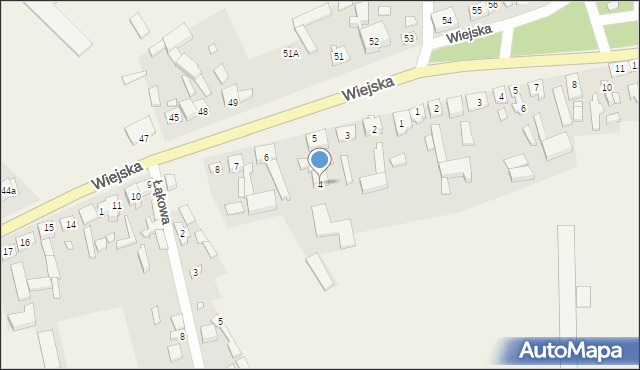 Będlewo, Wiejska, 4, mapa Będlewo