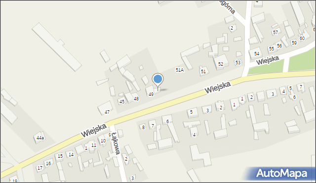 Będlewo, Wiejska, 50, mapa Będlewo