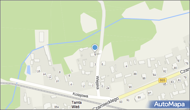 Bełżec, Wiejska, 5, mapa Bełżec