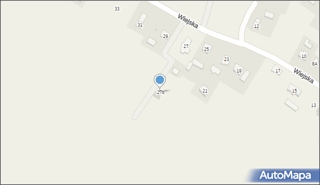 Besko, Wiejska, 27b, mapa Besko