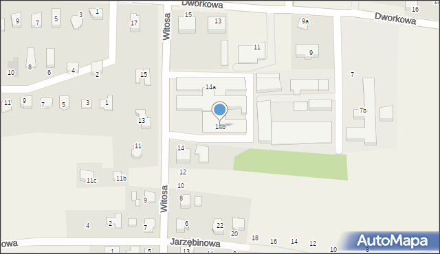 Bestwinka, Witosa Wincentego, 14b, mapa Bestwinka