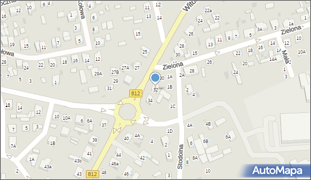 Biała Podlaska, Witoroska, 32, mapa Białej Podlaskiej