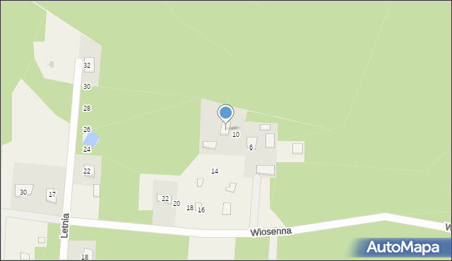 Białobrzegi, Wiosenna, 12, mapa Białobrzegi