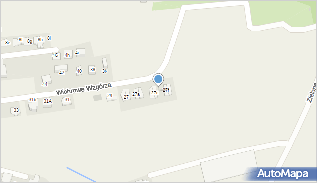 Bibice, Wichrowe Wzgórza, 27e, mapa Bibice