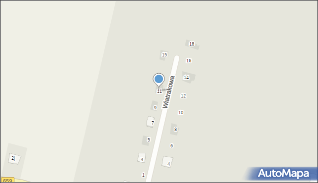 Bielsk Podlaski, Wiatrakowa, 11, mapa Bielsk Podlaski