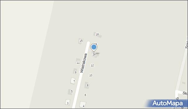 Bielsk Podlaski, Wiatrakowa, 14, mapa Bielsk Podlaski