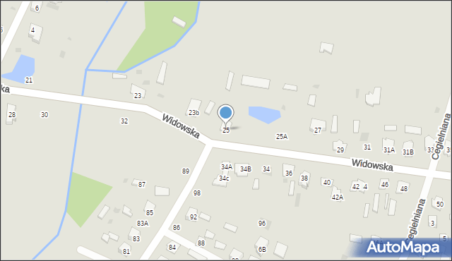 Bielsk Podlaski, Widowska, 25, mapa Bielsk Podlaski