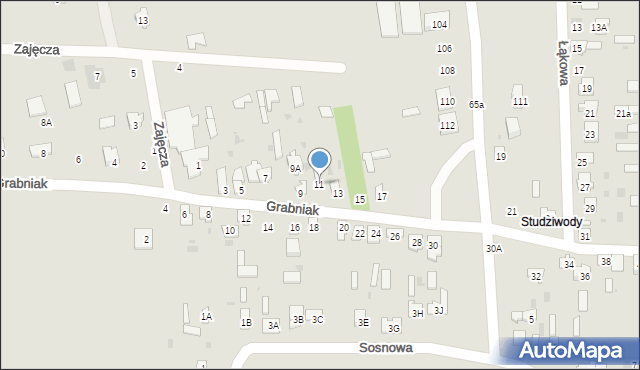 Bielsk Podlaski, Wiejska, 11, mapa Bielsk Podlaski