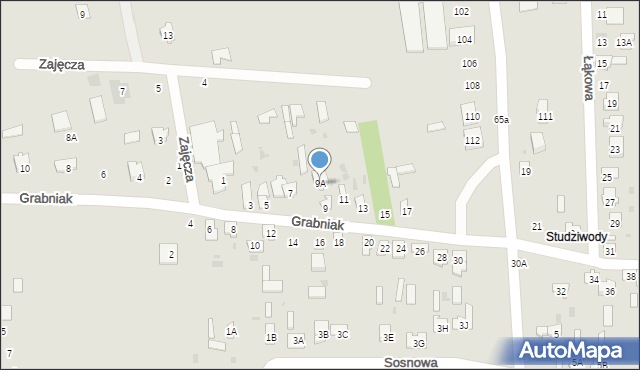 Bielsk Podlaski, Wiejska, 9A, mapa Bielsk Podlaski