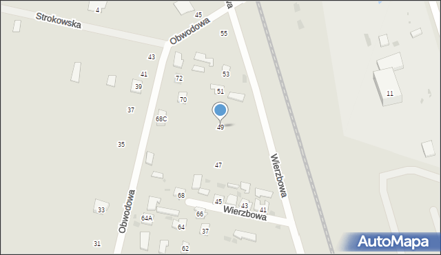 Bielsk Podlaski, Wierzbowa, 49, mapa Bielsk Podlaski