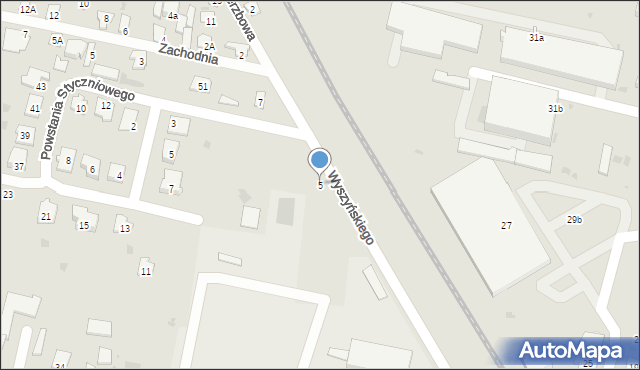 Bielsk Podlaski, Wierzbowa, 5, mapa Bielsk Podlaski