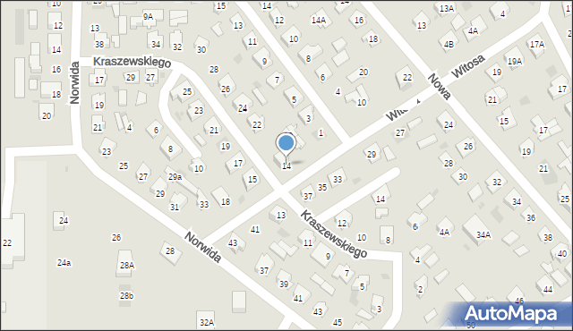 Bielsk Podlaski, Witosa Wincentego, 14, mapa Bielsk Podlaski