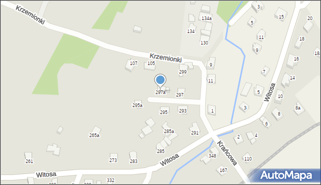 Bielsko-Biała, Witosa Wincentego, 297a, mapa Bielsko-Białej