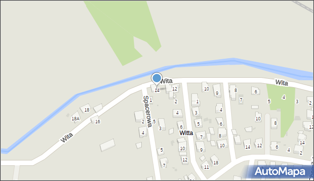 Bieruń, Wita, 14, mapa Bieruń