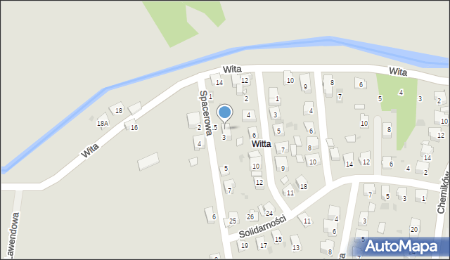 Bieruń, Wita, 14a, mapa Bieruń